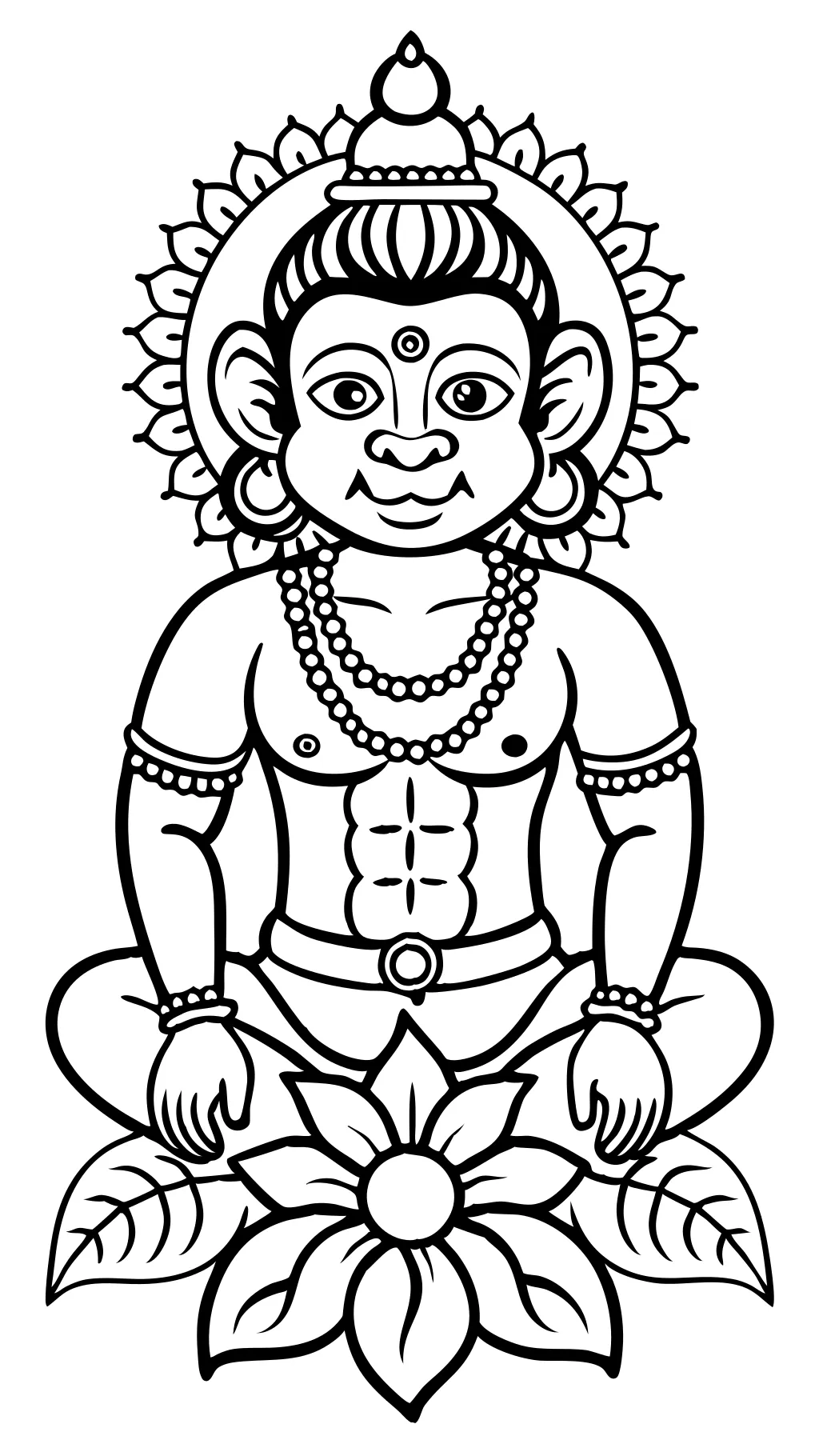 hanuman coloring pages